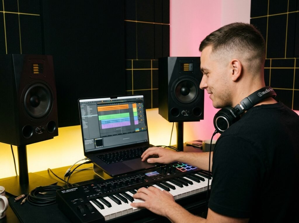 Tarabtronic producer studio session