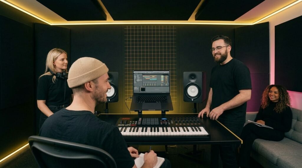 Tarabtronic record label studio team